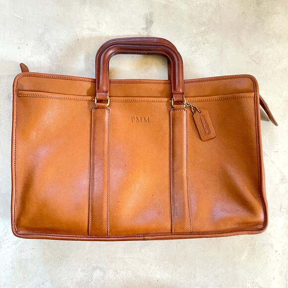 Vintage 90s USA Coach Embassy Briefcase Laptop Bag Quiet Luxury Academia - Picture 2 of 10